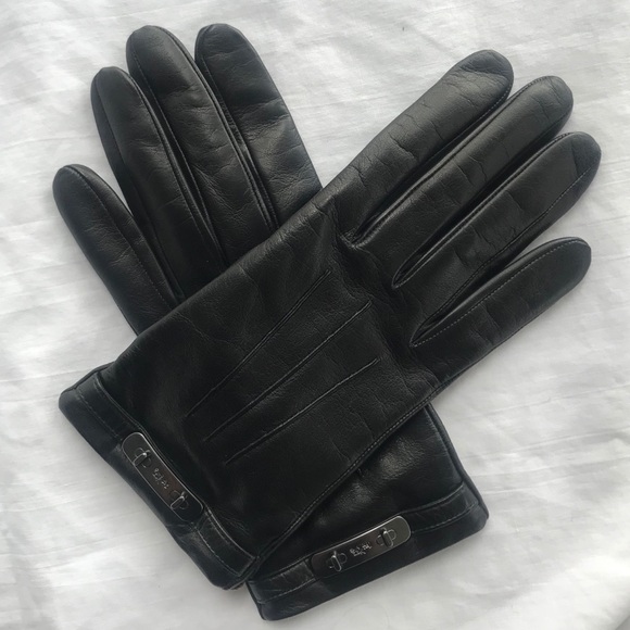 Coach Accessories - NWT!  Coach leather gloves in black, size 7